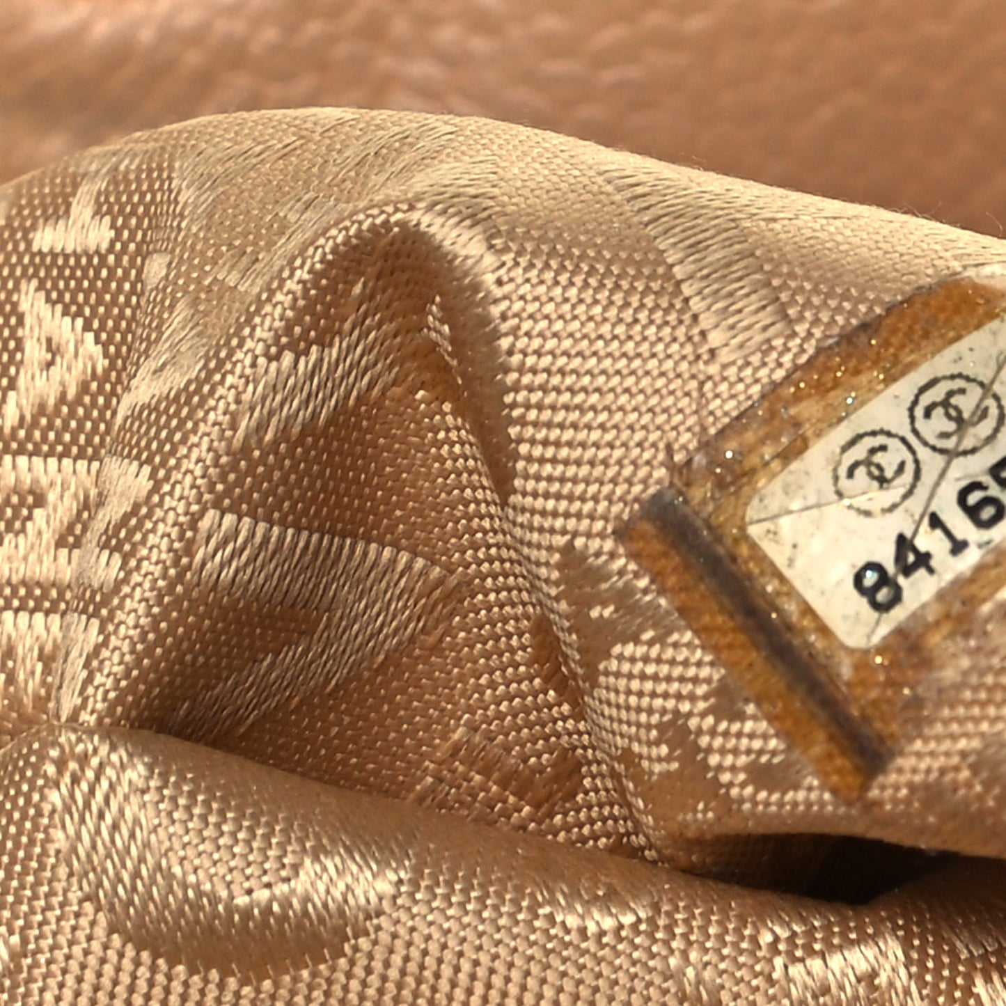 Caviar CC Stitched Tote Beige