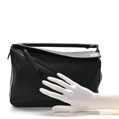 Loewe Calfskin Medium Puzzle Bag Black 3 of 12