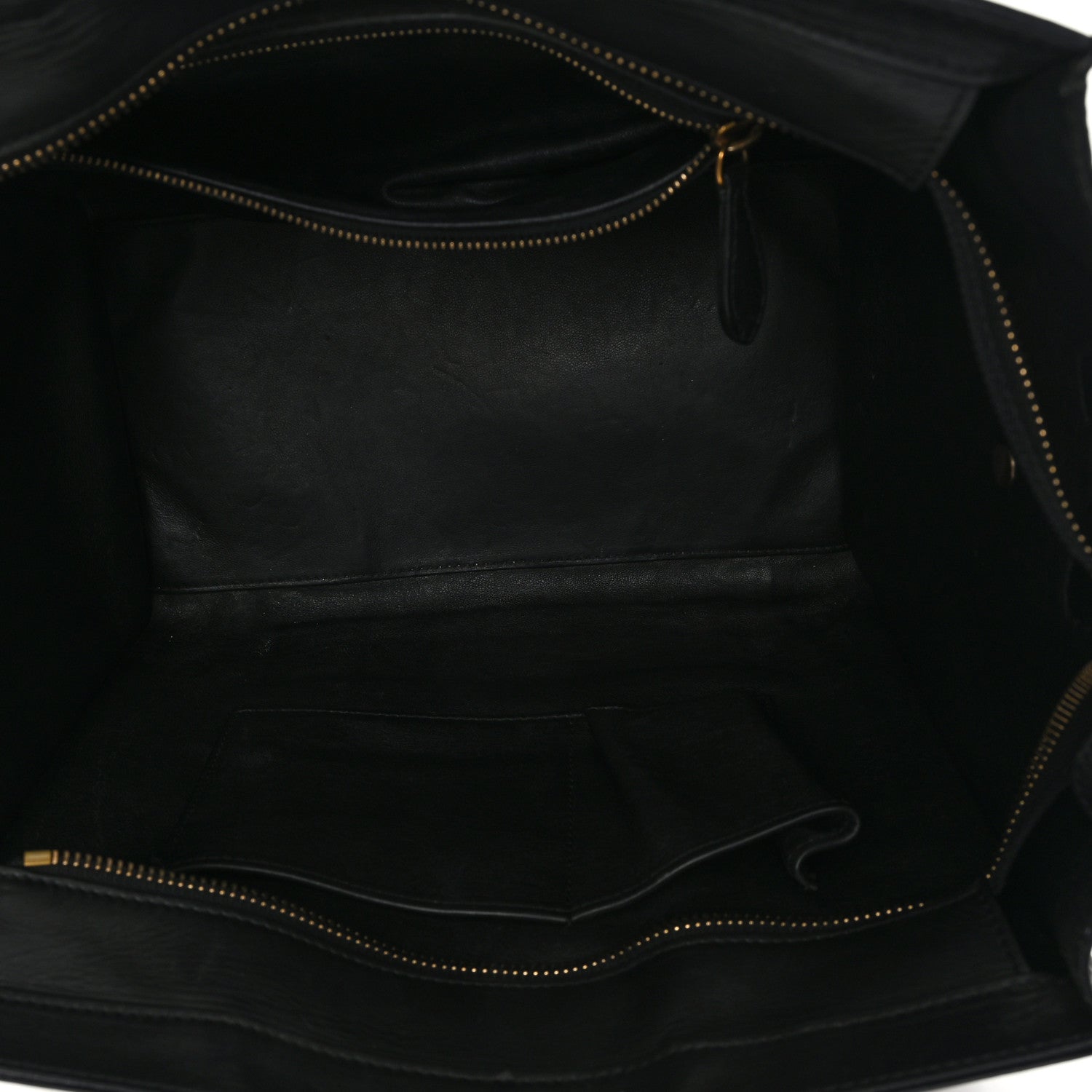 Celine Calfskin Snakeskin Mini Luggage Black White 5 of 11
