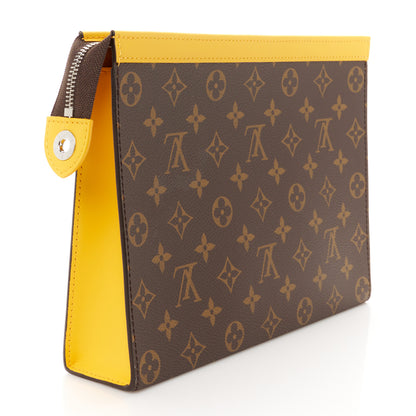 Louis Vuitton Monogram Macassar Pochette Voyage MM Safran Yellow 3 of 7