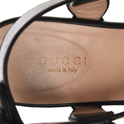 Gucci Nappa Willow Pearl Thong Sandals 39.5 Black 9 of 16