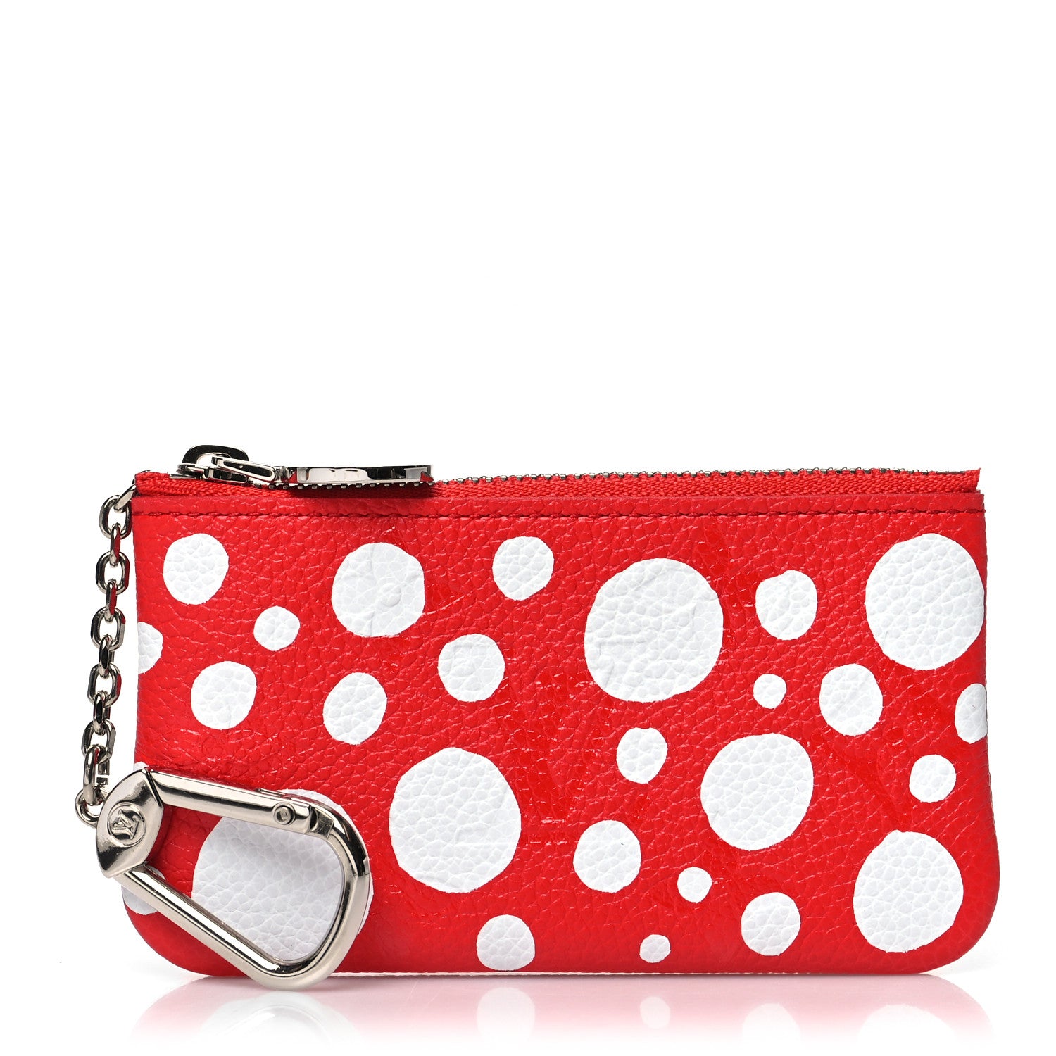Louis Vuitton LV X YK Empreinte Infinity Dots Key Pouch Red White 1 of 9