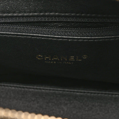 Chanel Caviar Lizard Quilted Coco Handle Bowler Black 6 of 10