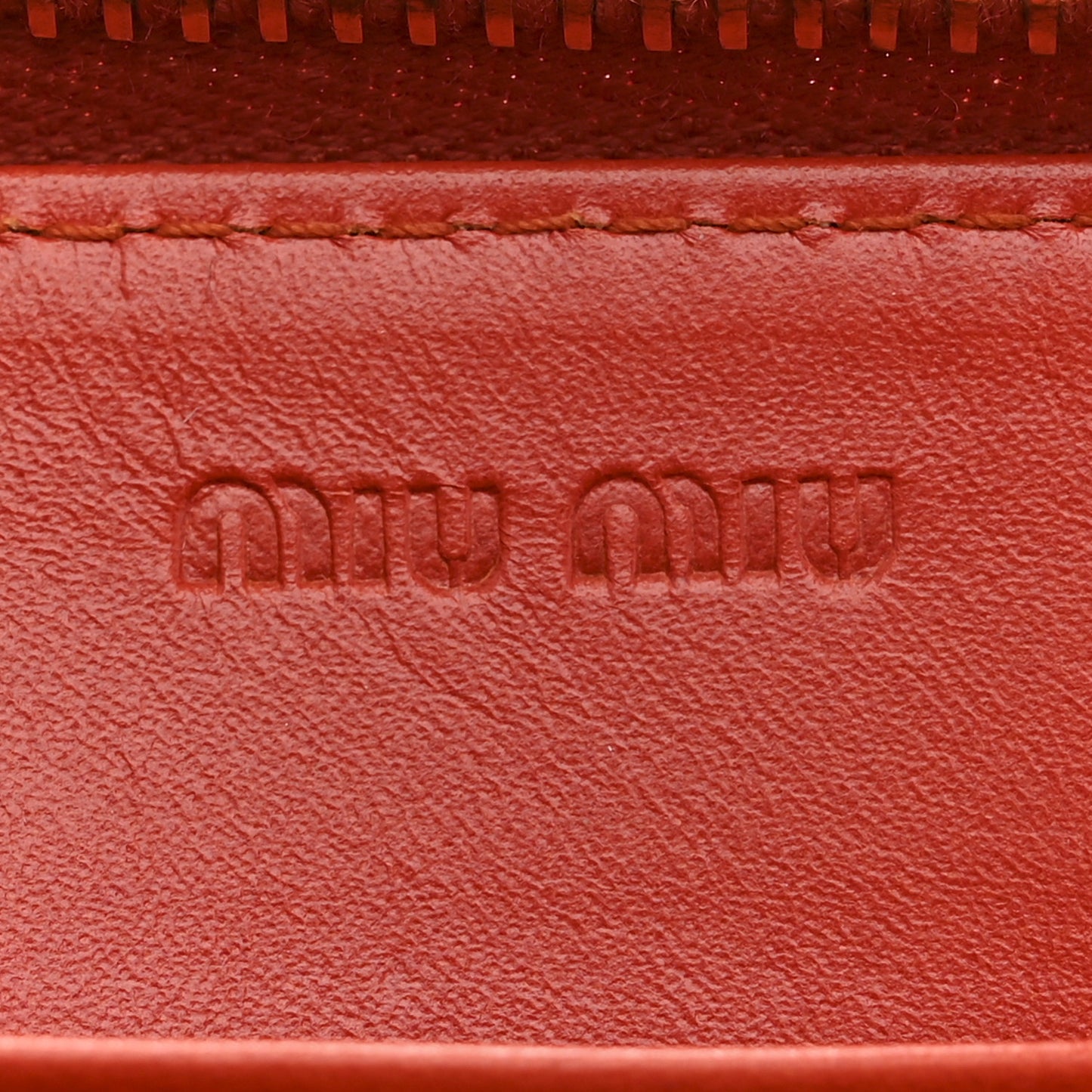 Vernice Crocodile Embossed Calfskin Zip Around Wallet Papaya