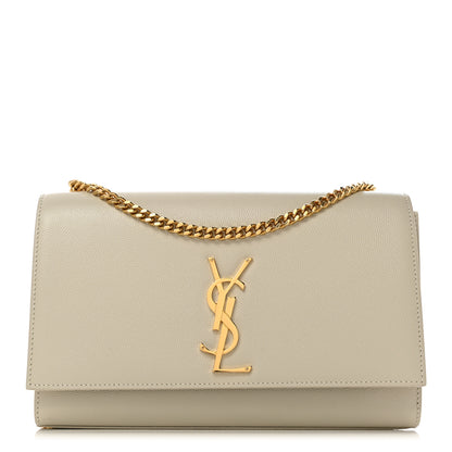 Saint Laurent Grain De Poudre Medium Classic Monogram Kate Satchel Crema Soft 1 of 11