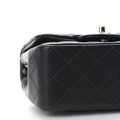 Chanel Lambskin Quilted Mini Square Flap Black 8 of 9