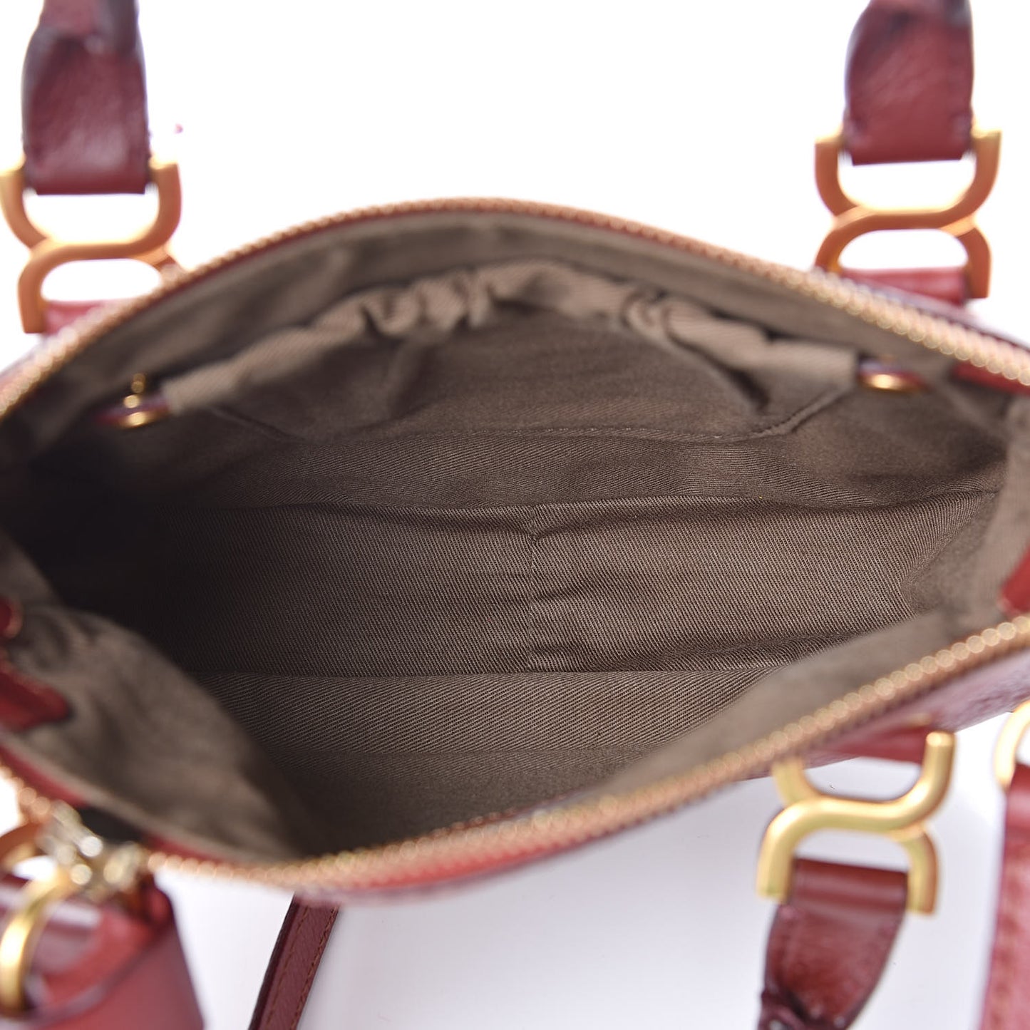 Calfskin Mini Marcie Satchel Garnet