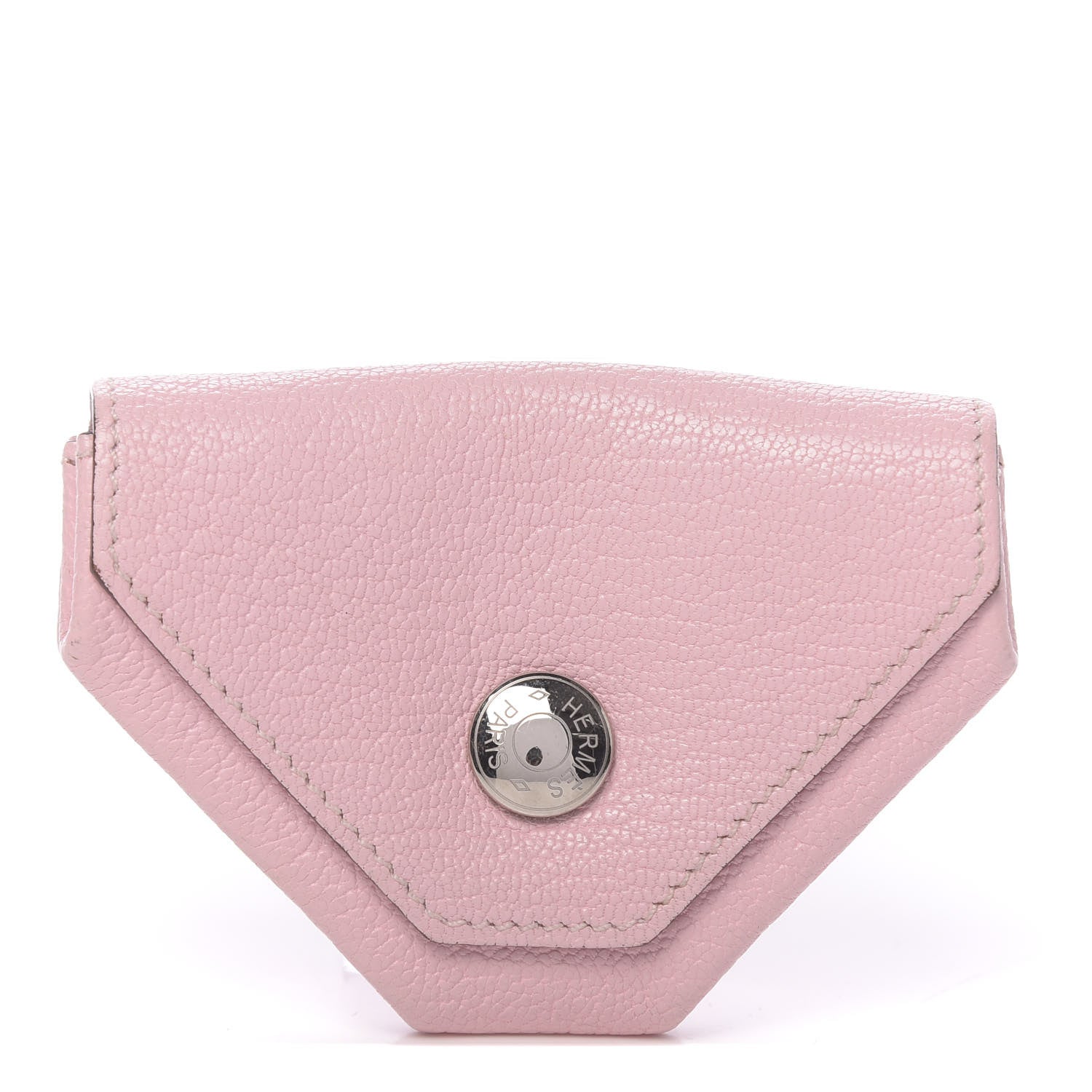 Hermes Chevre Mysore Le 24 Coin Purse Rose Sakura 1 of 7