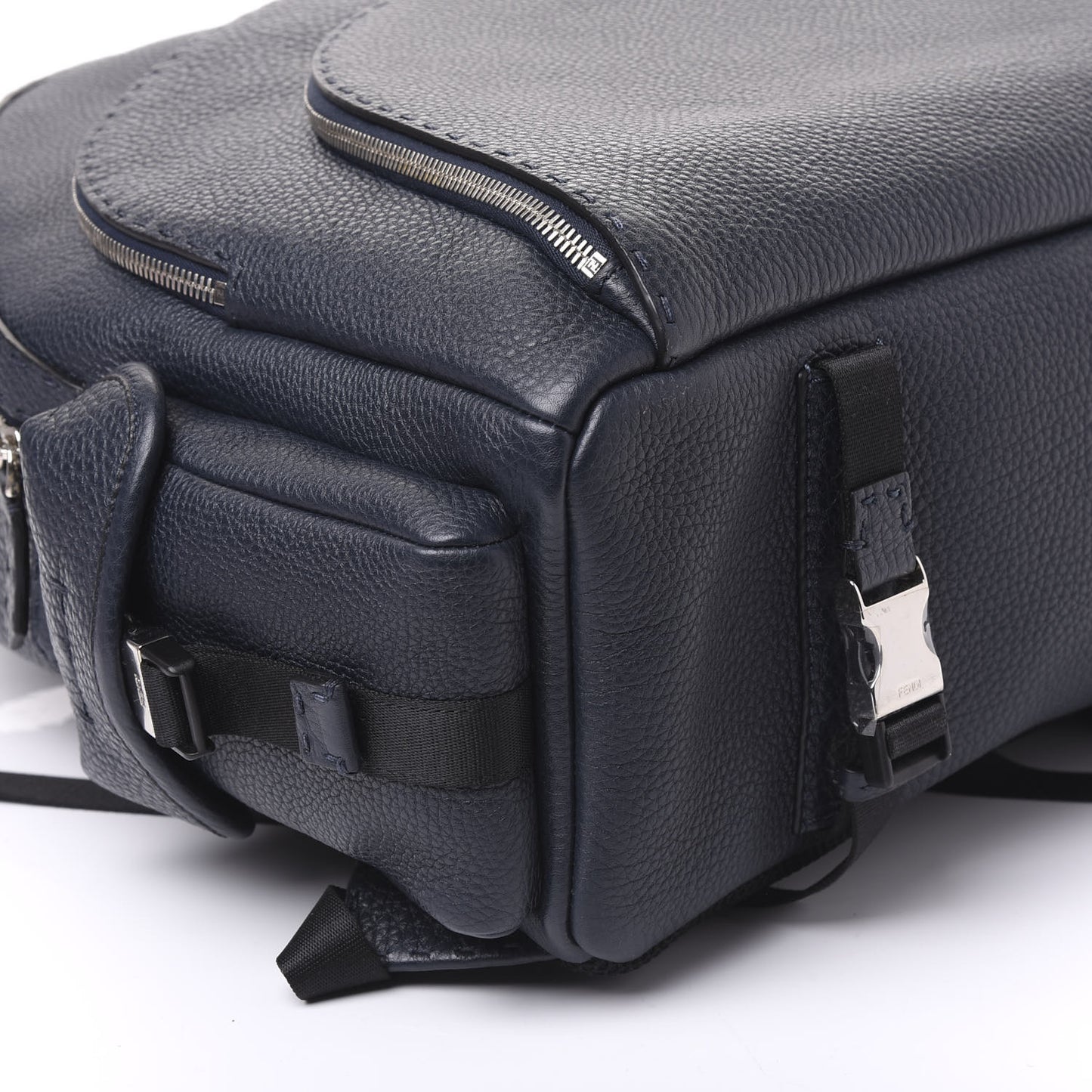 Calfskin Romano Selleria Backpack Navy