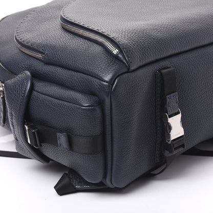 Fendi Calfskin Romano Selleria Backpack Navy 8 of 9