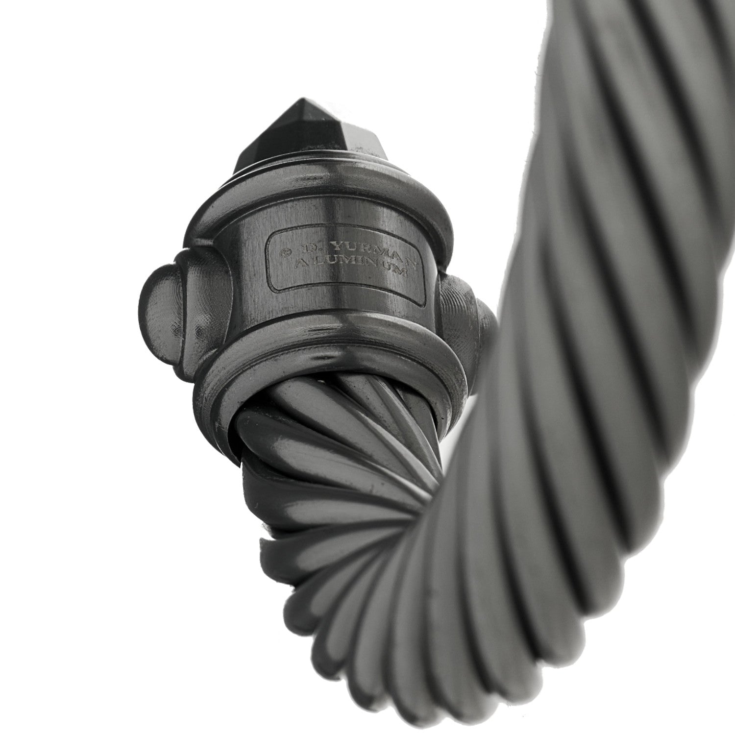 David Yurman Aluminum 10mm Cable Renaissance Bracelet Grey 3 of 4
