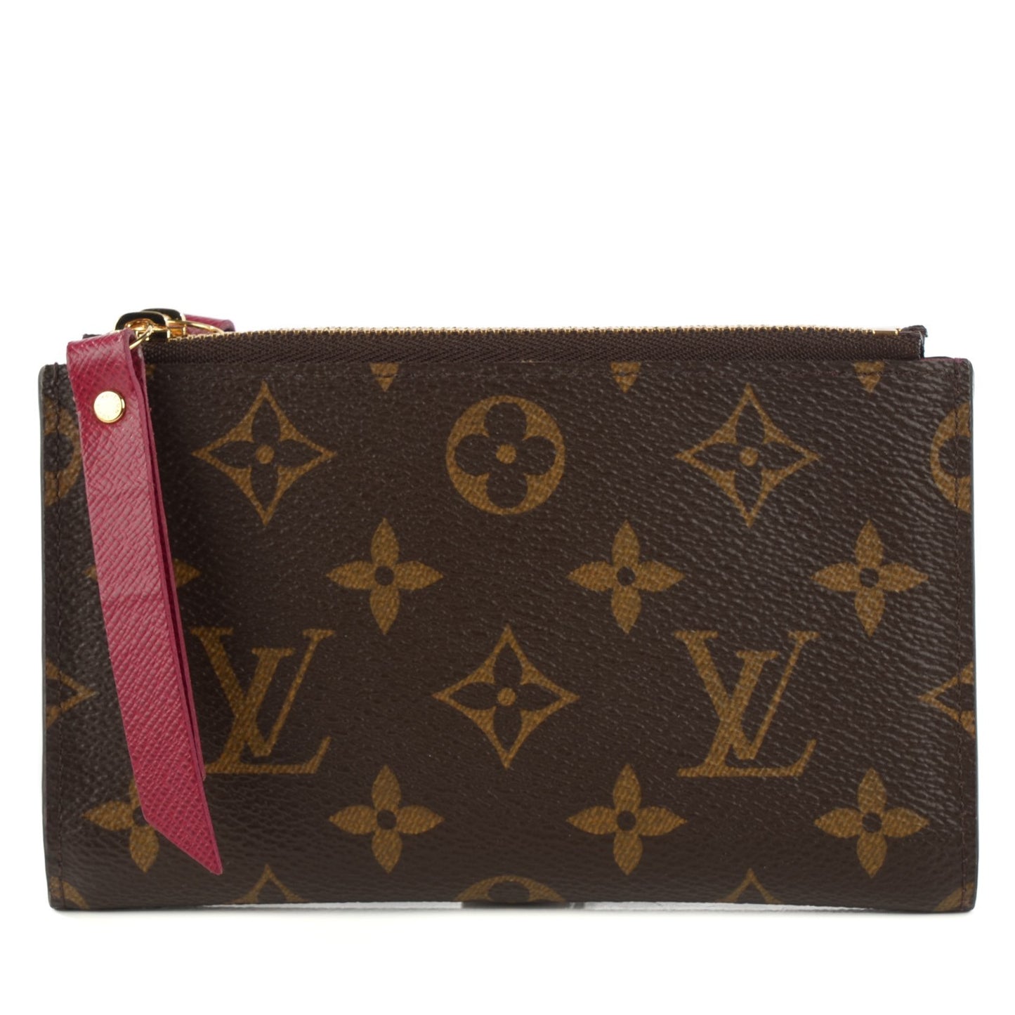 Monogram Adele Compact Wallet Fuchsia