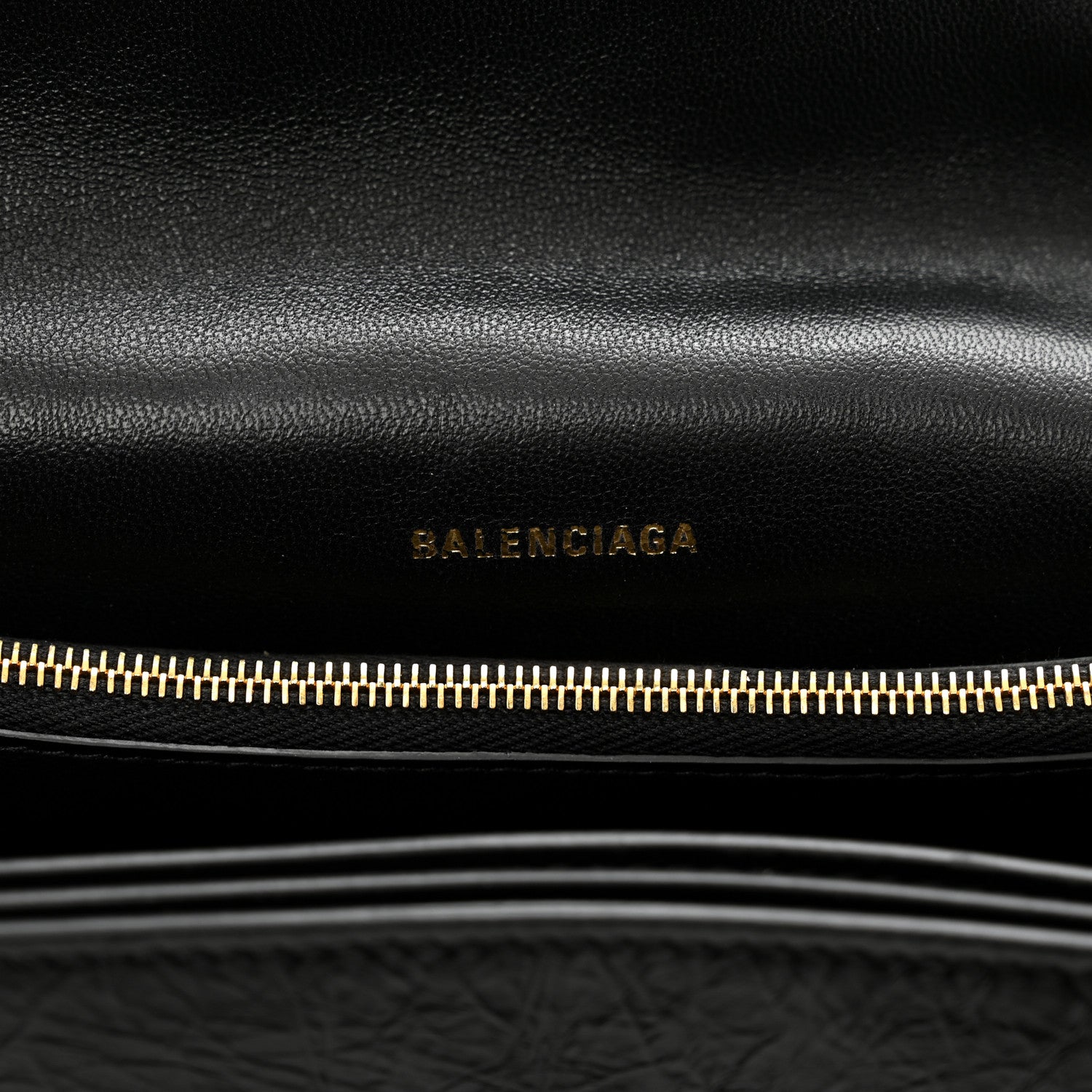 Balenciaga Crushed Calfskin Medium Crush Chain Bag Black 7 of 11