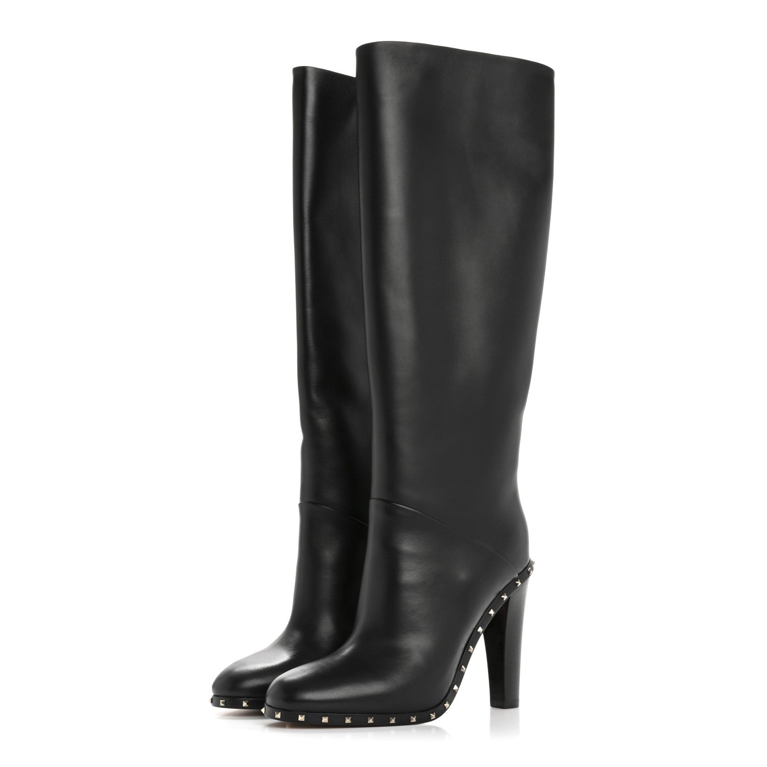 Valentino Garavani Nappa Soul Rockstud Boots 37 Black 3 of 9