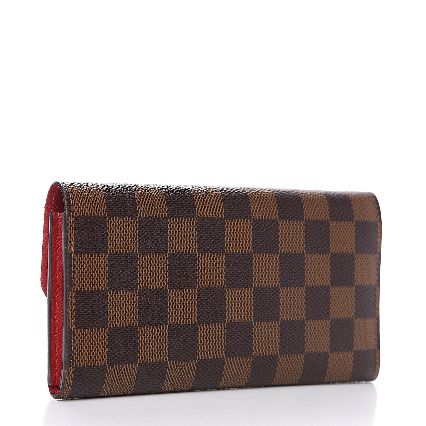 Damier Ebene Emilie Wallet Red