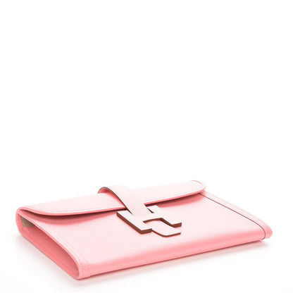 Hermes Epsom Jige PM Clutch Rose Confetti 4 of 8