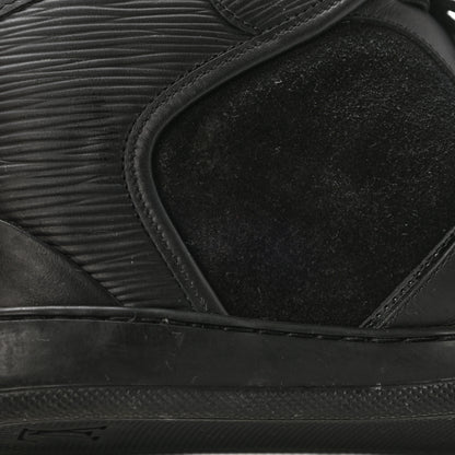 Louis Vuitton Epi Suede Postmark Wedge Sneakers 37 Black 10 of 12