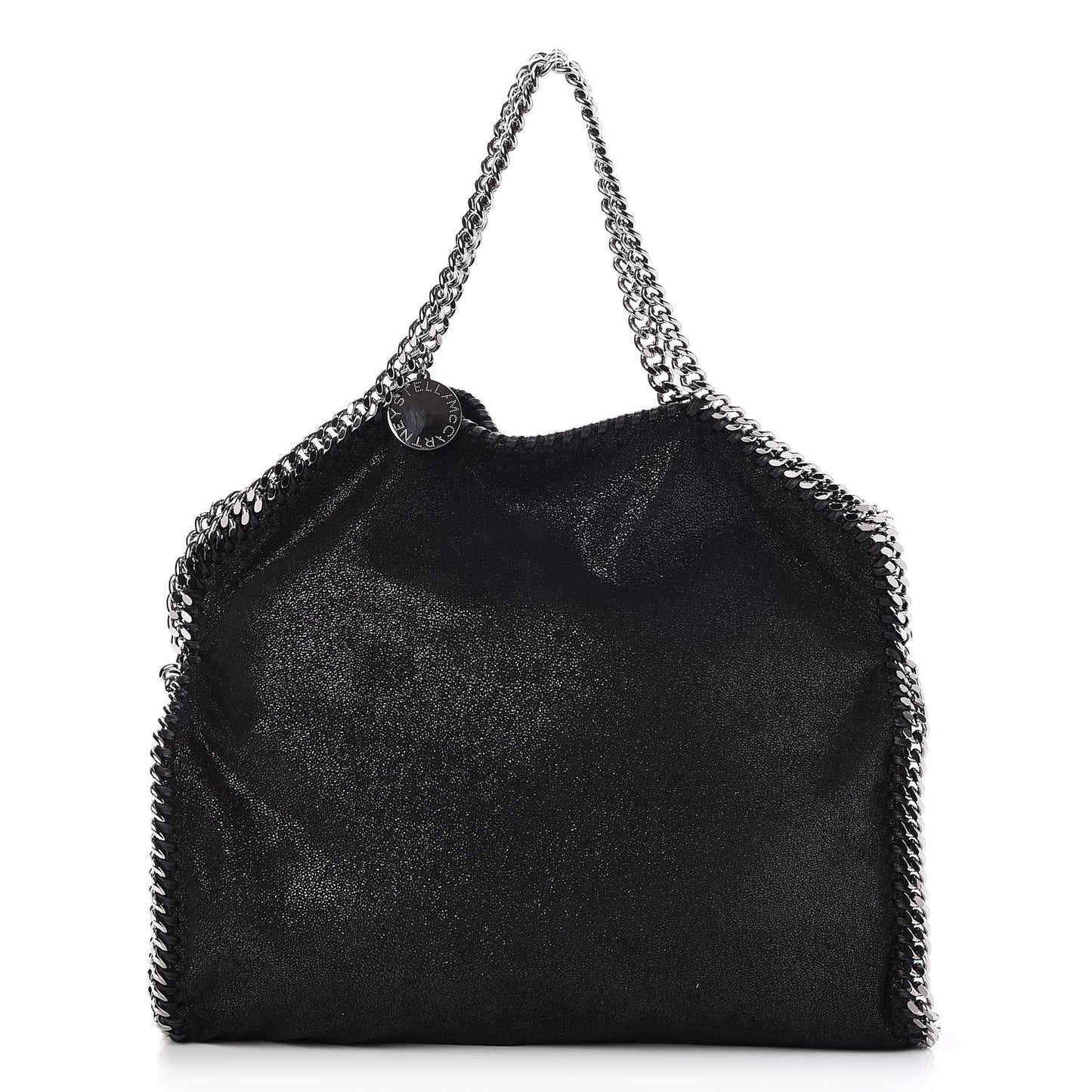 Shaggy Deer Falabella Fold Over Tote Black