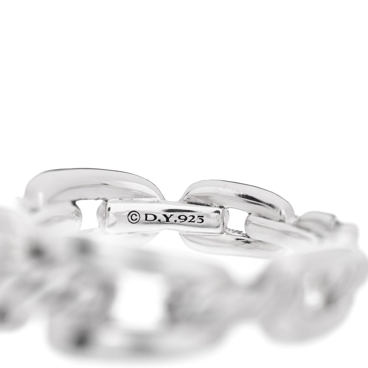 Sterling Silver 8mm Wellesley Link Ring 54 7