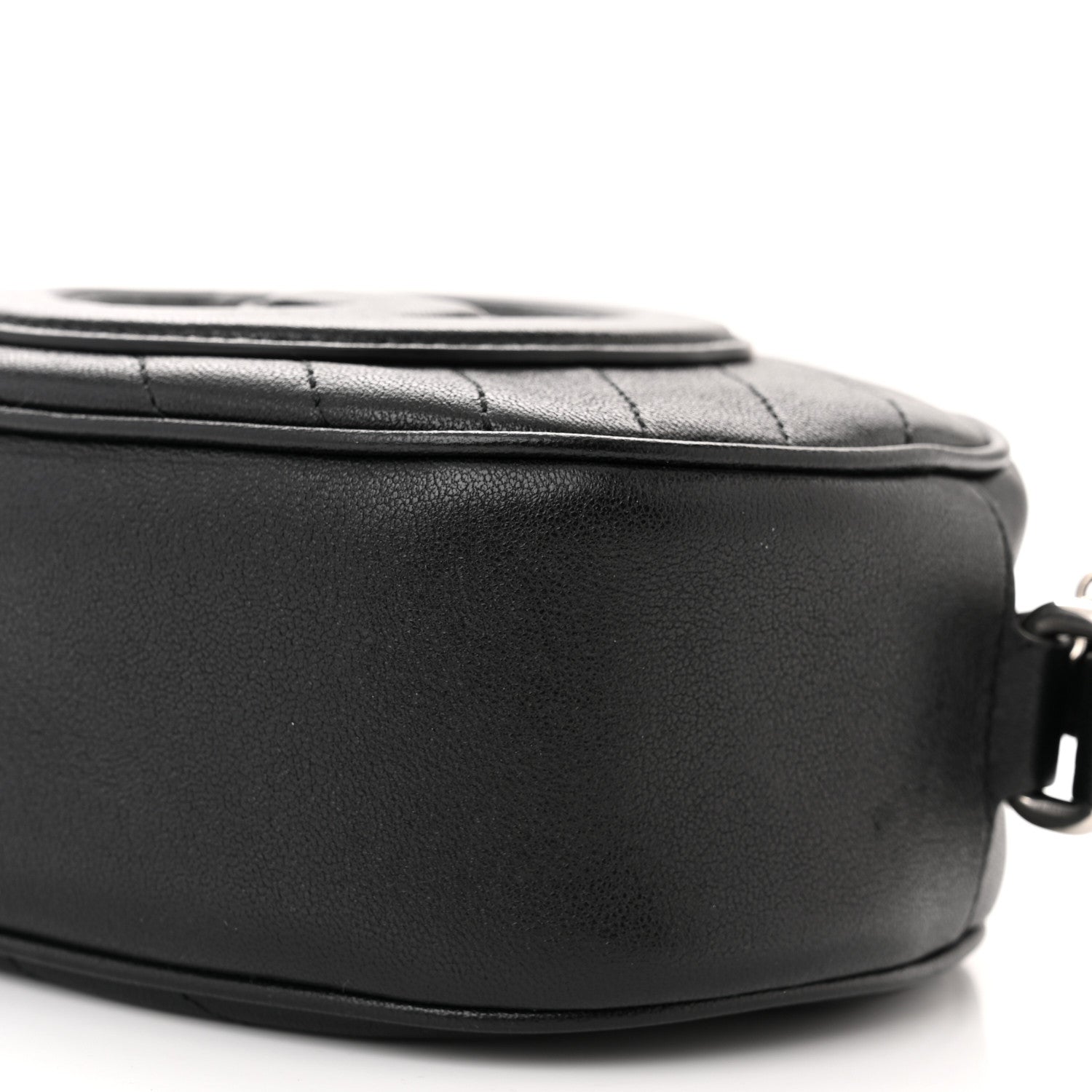 Gucci Sakai Be Green Calfskin Diagonal Stitched Mini Blondie Shoulder Bag Black 10 of 10