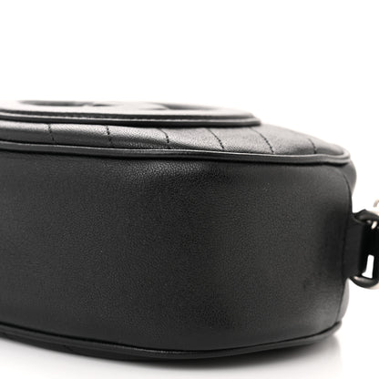 Gucci Sakai Be Green Calfskin Diagonal Stitched Mini Blondie Shoulder Bag Black 10 of 10