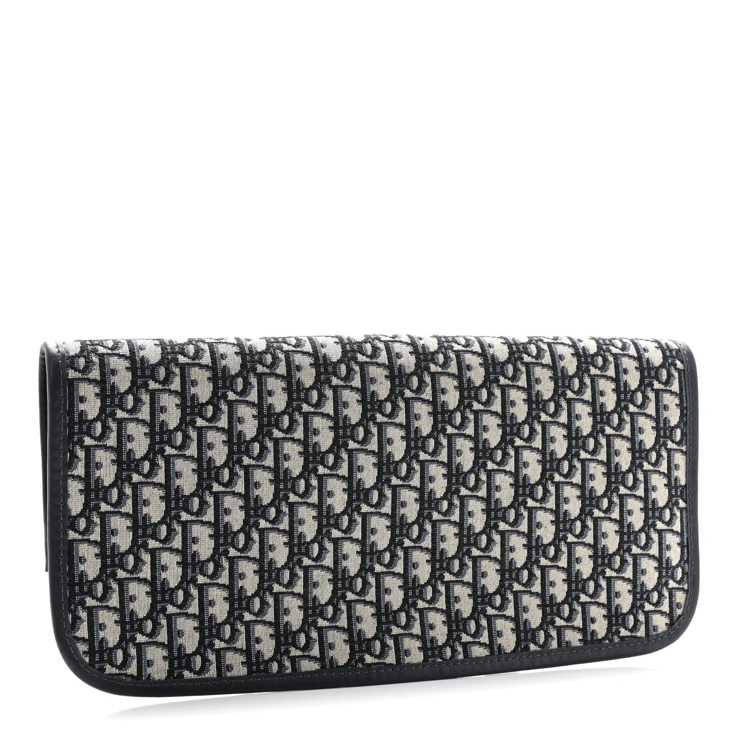 Christian Dior Oblique Fold Over Clutch Blue 3 of 7