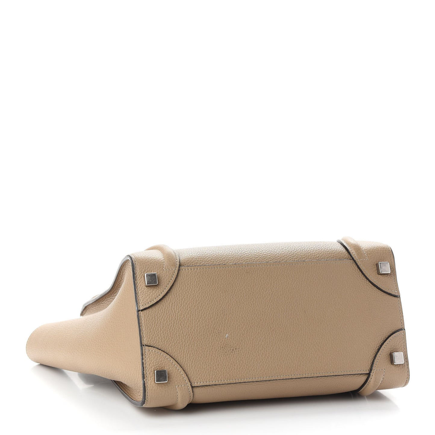 Drummed Calfskin Micro Luggage Dune