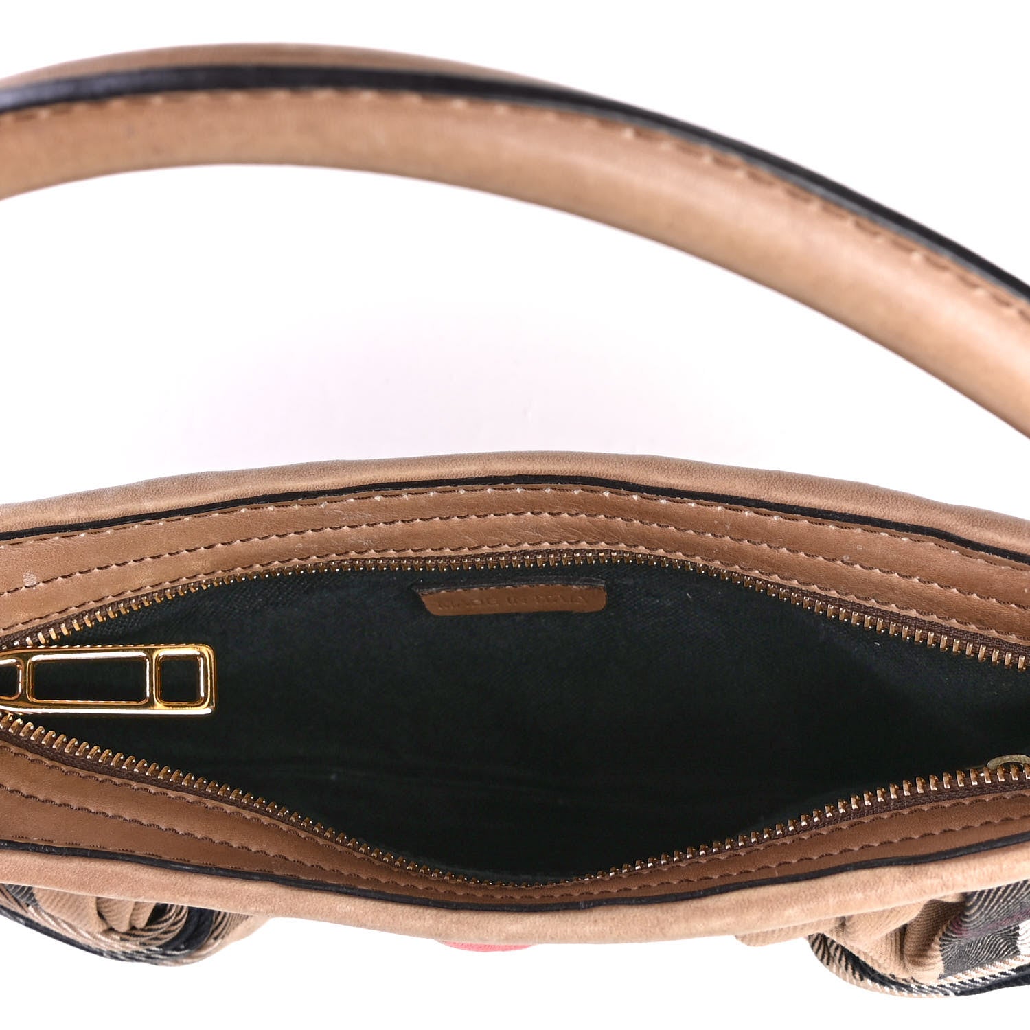 Burberry House Check Small Shoulder Bag Brown 4 of 4