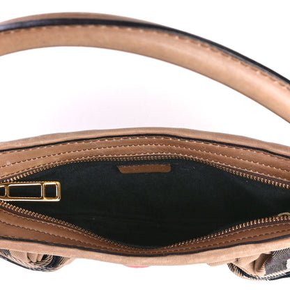 Burberry House Check Small Shoulder Bag Brown 4 of 4