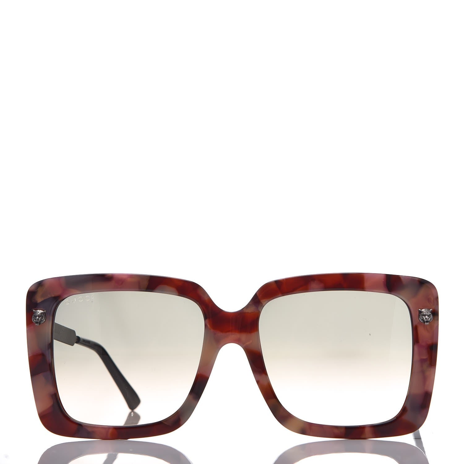Gucci Squared Frame Sunglasses GG0216SA Pink Havana 2 of 7