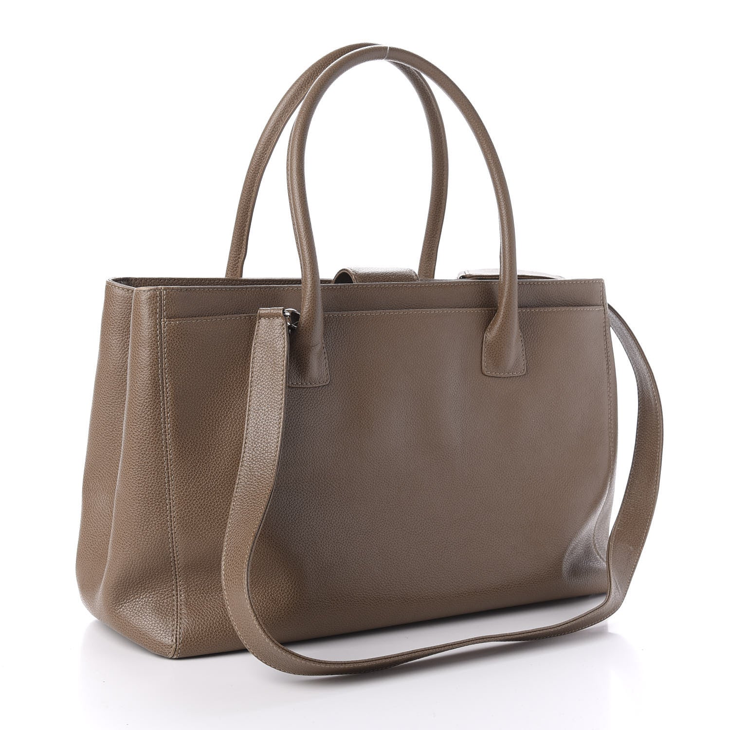 Chanel Calfskin Cerf Executive Shopper Tote Beige 4 of 16