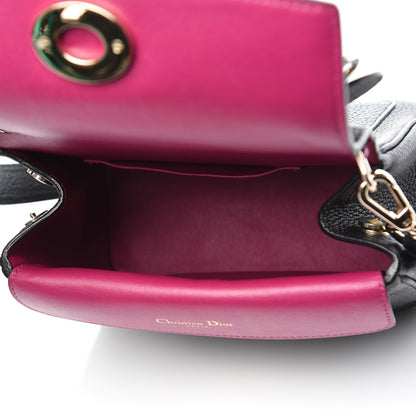Christian Dior Bullcalf Mini Be Dior Flap Black Rose Indien 6 of 13