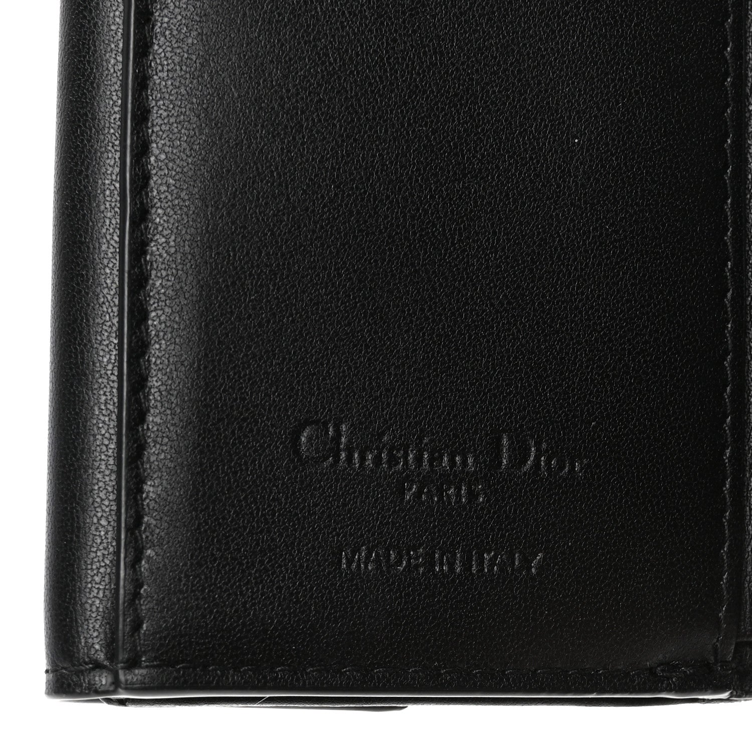 Christian Dior Lambskin Cannage Lady Dior Lotus Wallet Black 6 of 8