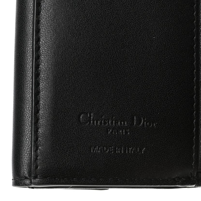 Christian Dior Lambskin Cannage Lady Dior Lotus Wallet Black 6 of 8