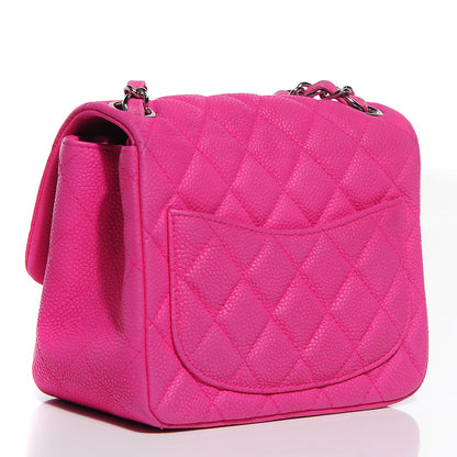 Chanel Iridescent Caviar Quilted Mini Square Flap Hot Pink 3 of 8