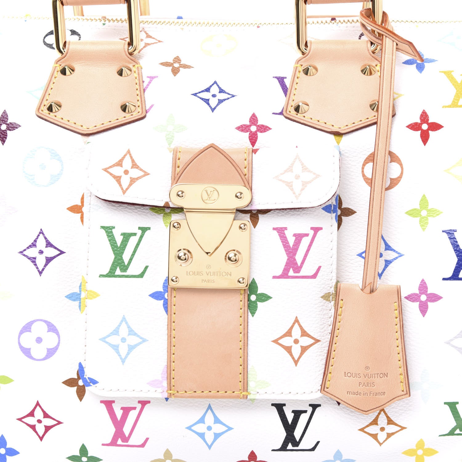 Louis Vuitton Monogram Multicolor Speedy 30 White 10 of 10