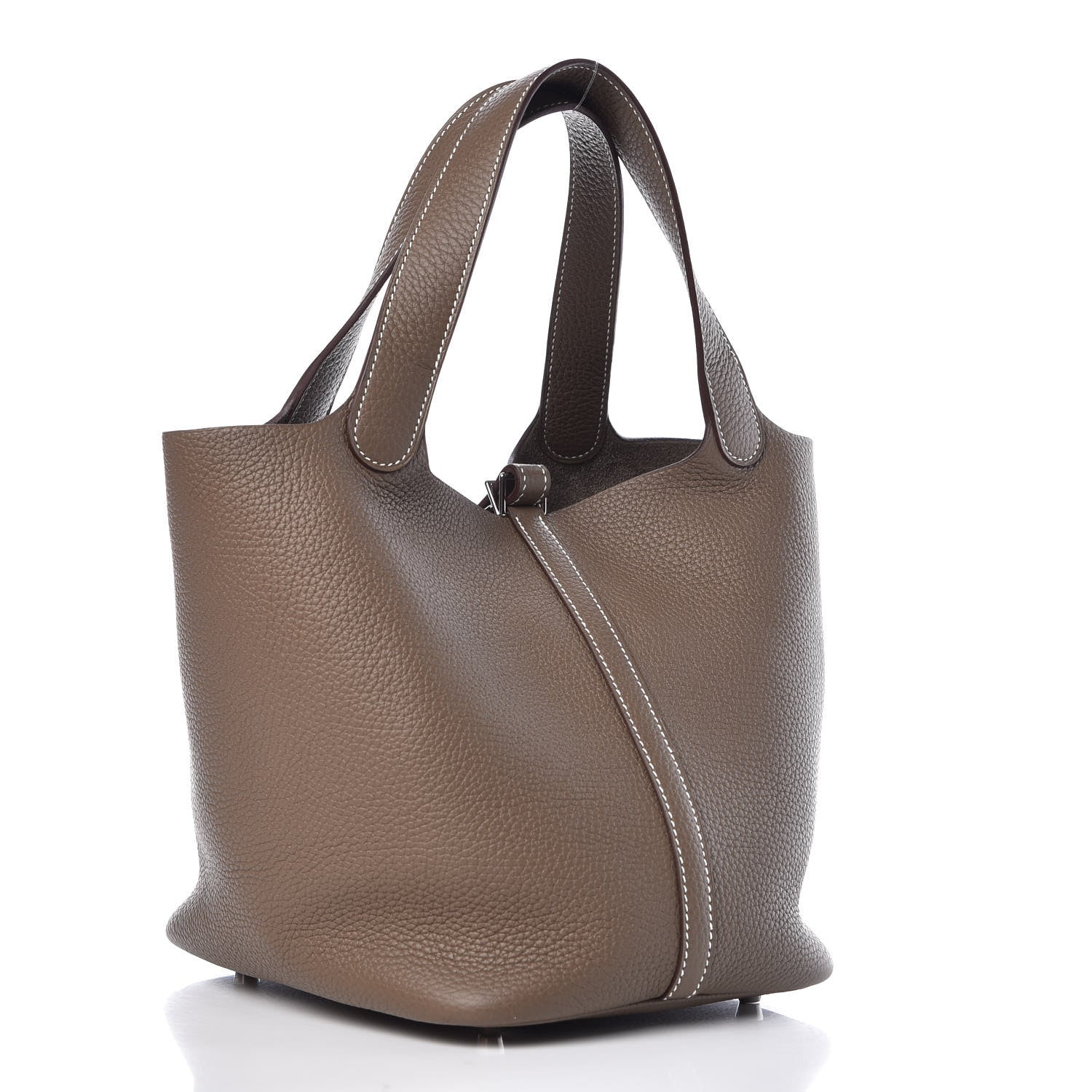 Hermes Taurillon Clemence Picotin Lock 22 MM Etoupe 3 of 12