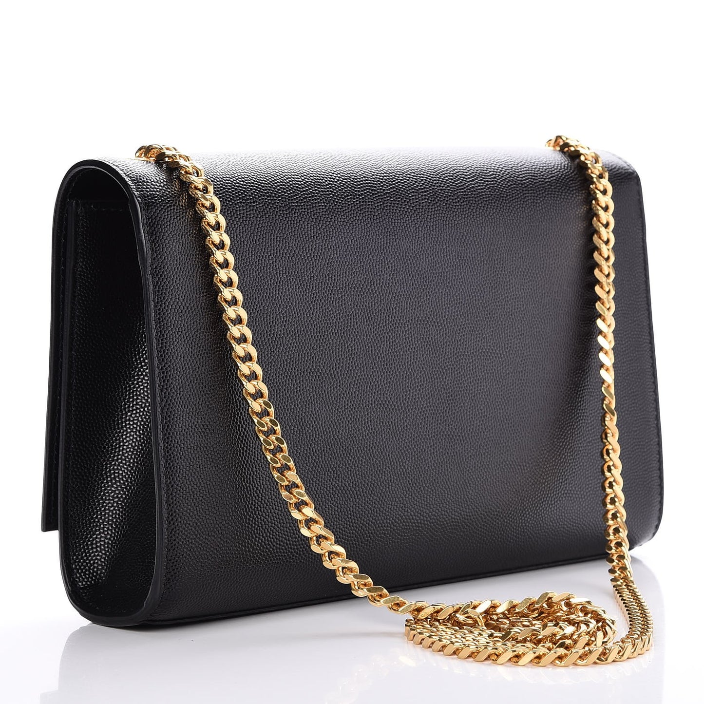 Grain De Poudre Medium Classic Monogram Kate Satchel Black