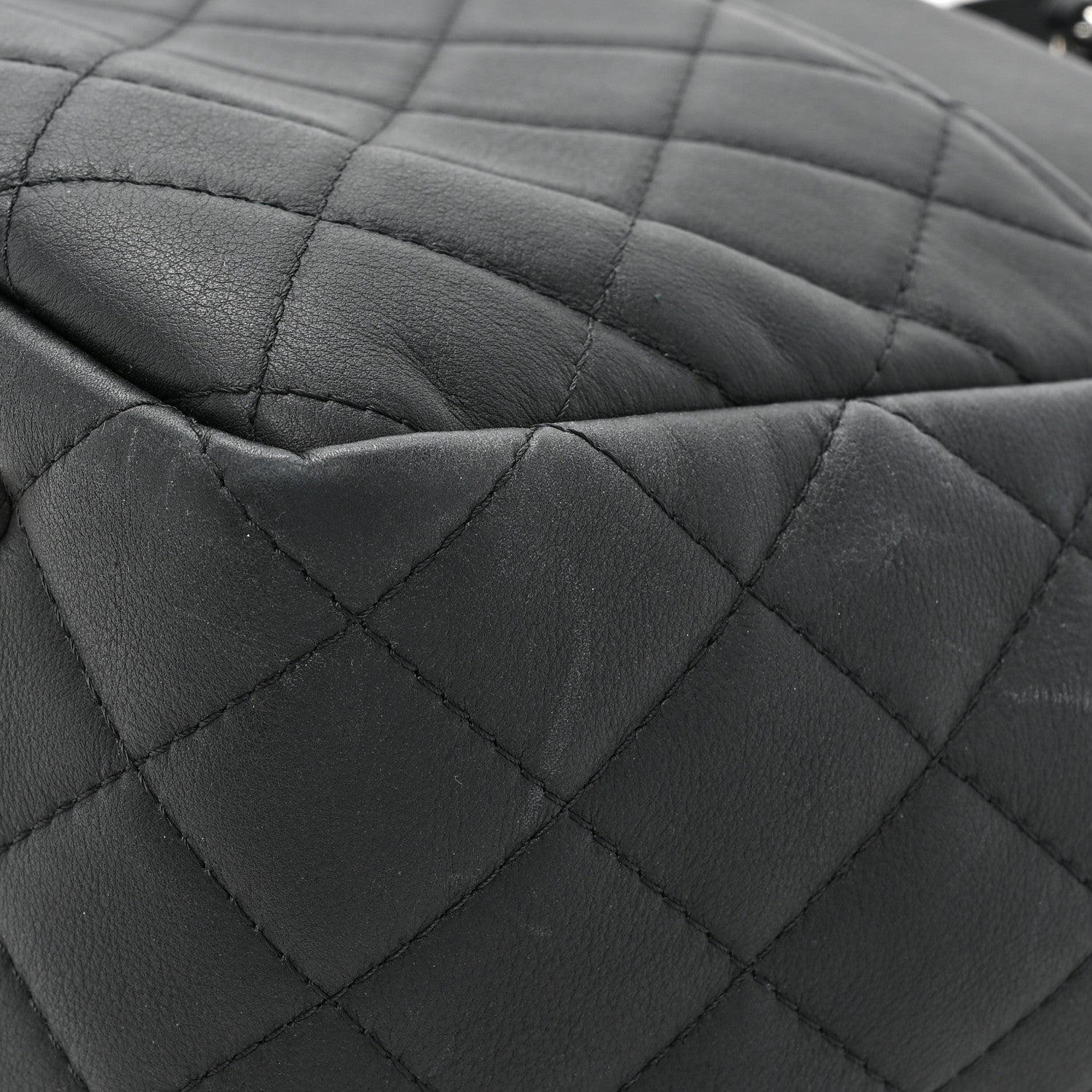 Chanel Calfskin Quilted Ultra Pocket Shopping Tote Black 14 of 16