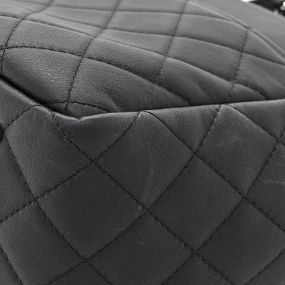 Chanel Calfskin Quilted Ultra Pocket Shopping Tote Black 14 of 16