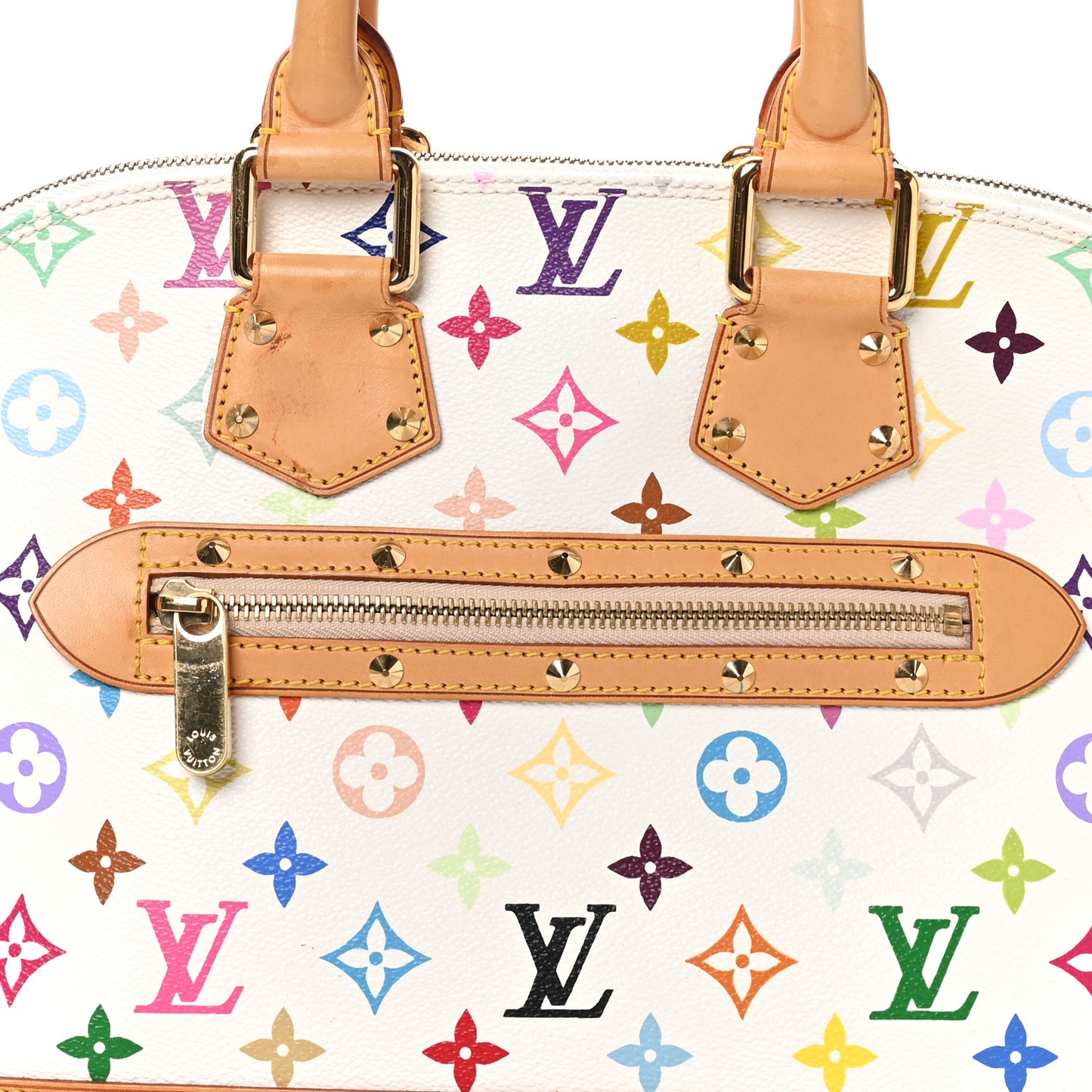 Monogram Multicolor Alma PM White