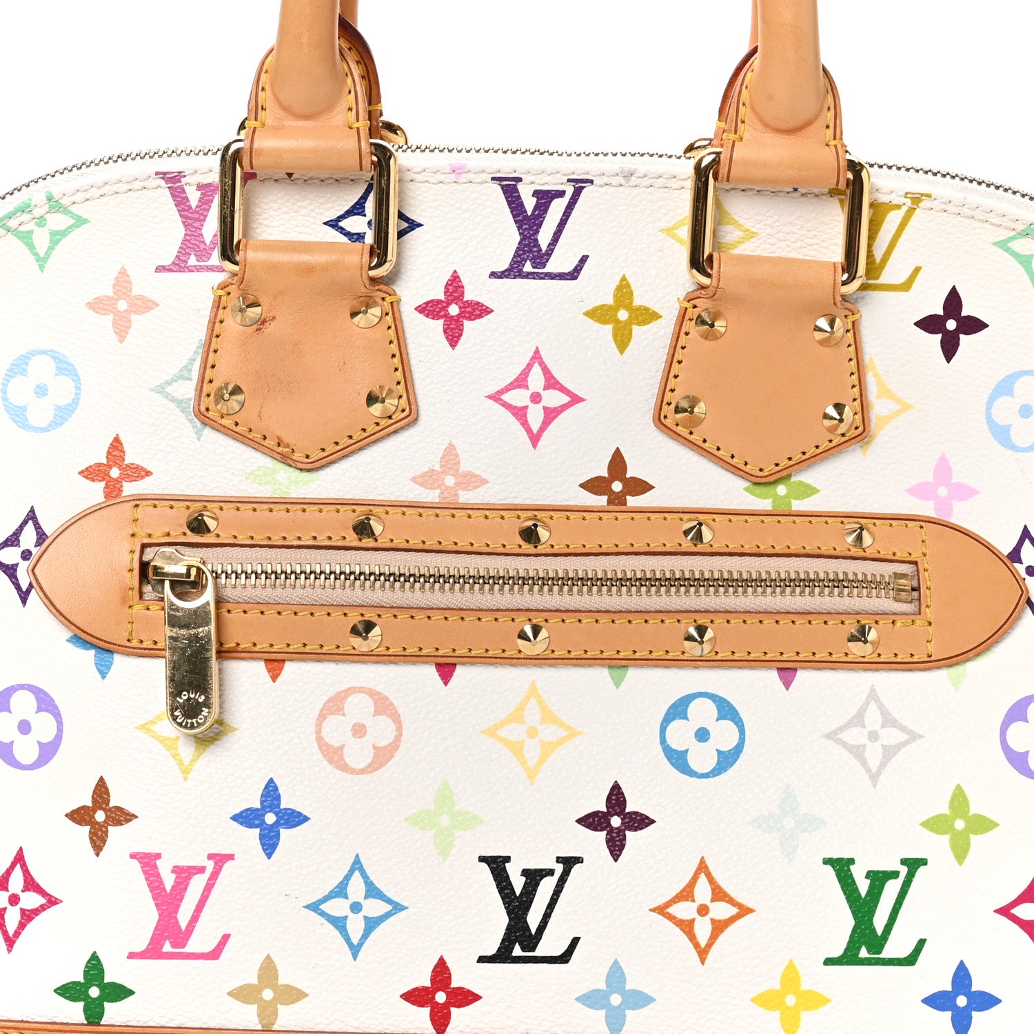 Louis Vuitton Monogram Multicolor Alma PM White 8 of 12