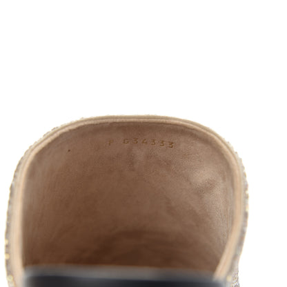 Chanel Pearl Embroidery CC Mules 40 Beige Black 8 of 9