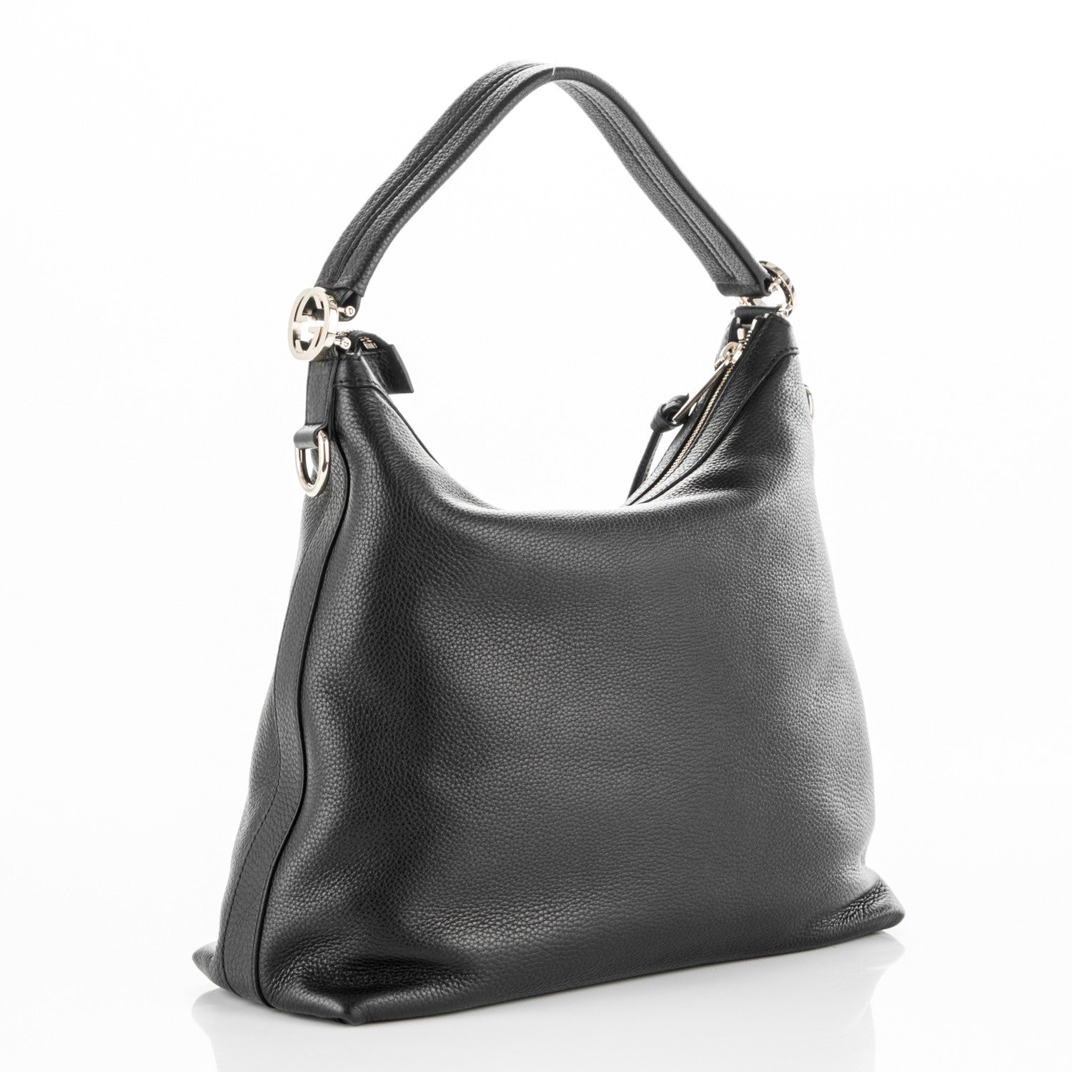 Gucci Pebbled Calfskin Small Miss GG Hobo Black 3 of 7