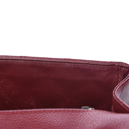 Chanel Caviar Quilted Jumbo Single Flap Red 13 of 27