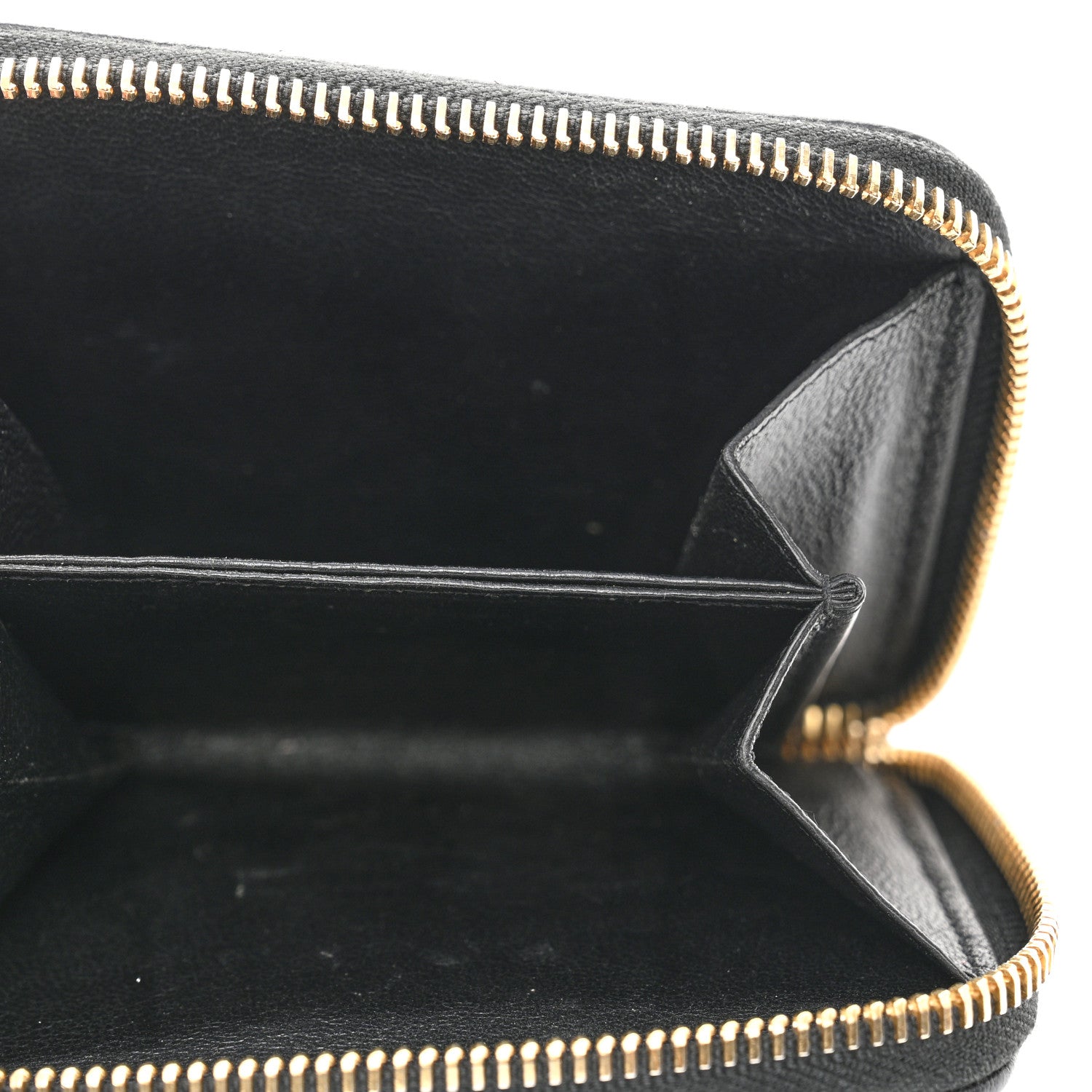 Saint Laurent Goatskin Compact Wallet Black 6 of 10