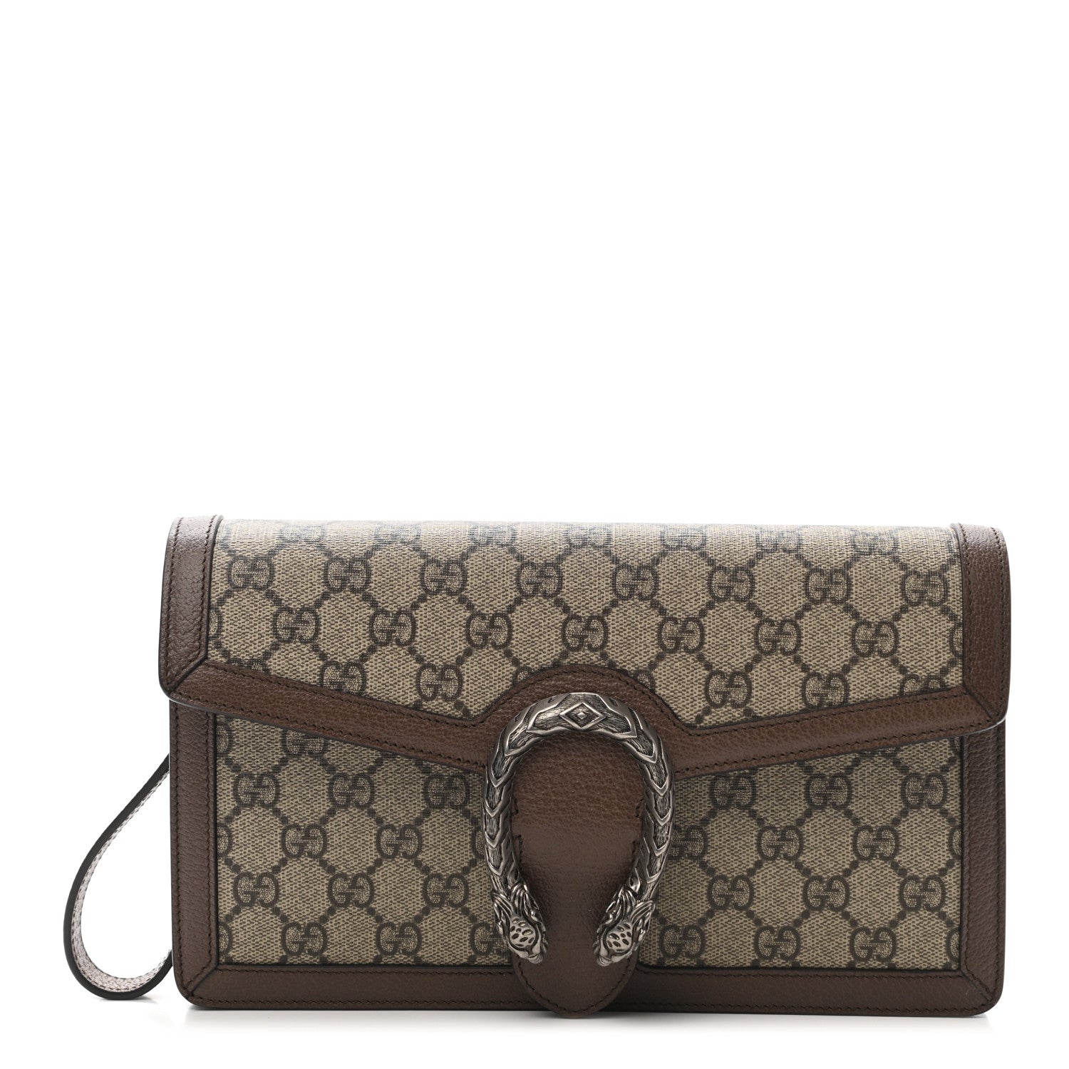 Gucci GG Supreme Monogram Dionysus Clutch Wristlet Beige New Acero 1 of 10