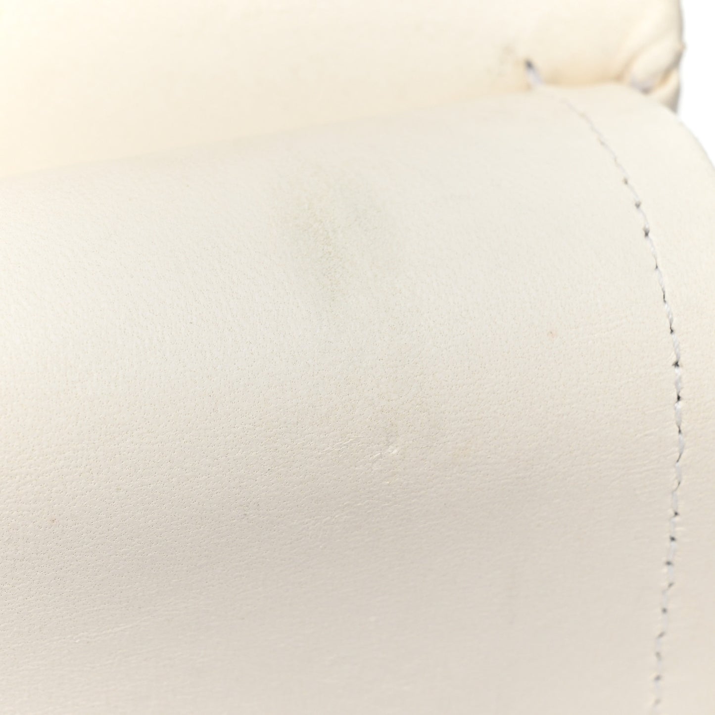 Lambskin Quilted Medium Double Flap White