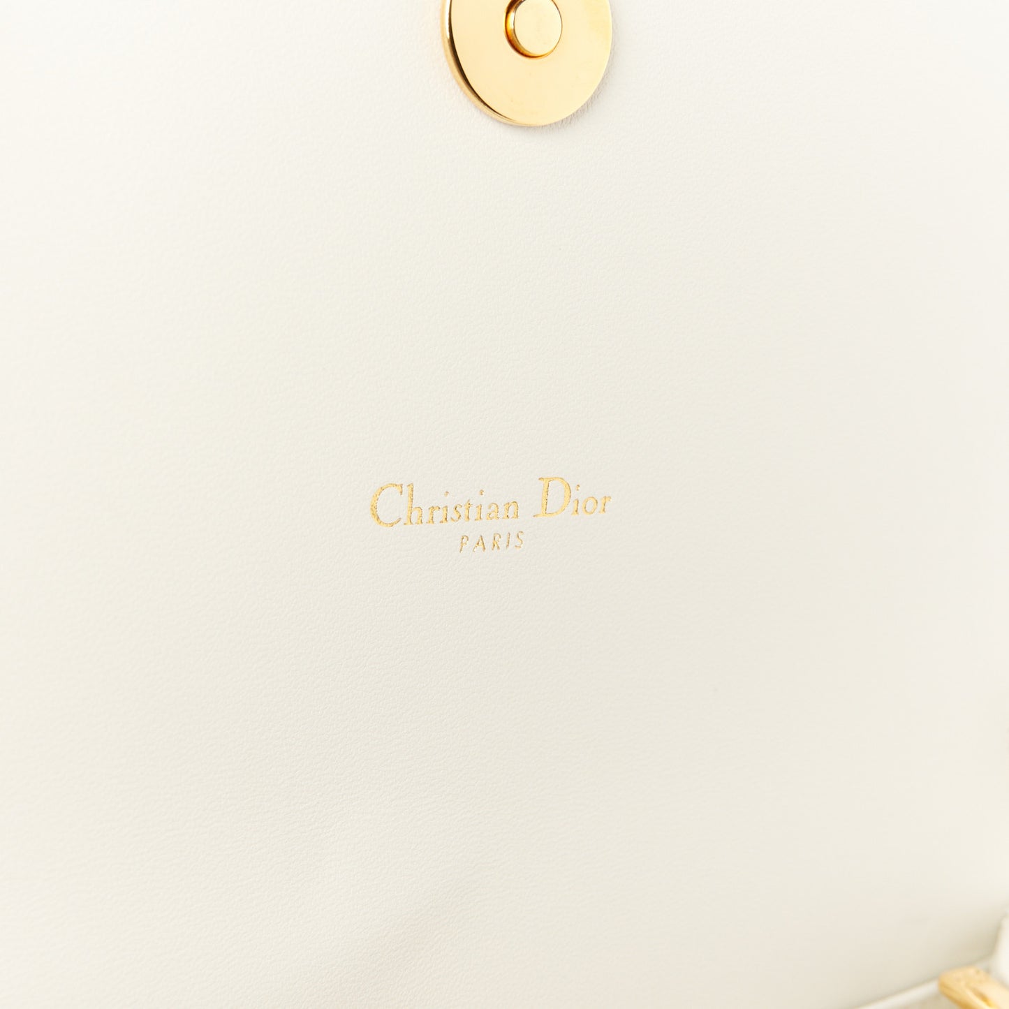 Supple Calfskin Caro Pouch with Chain Latte