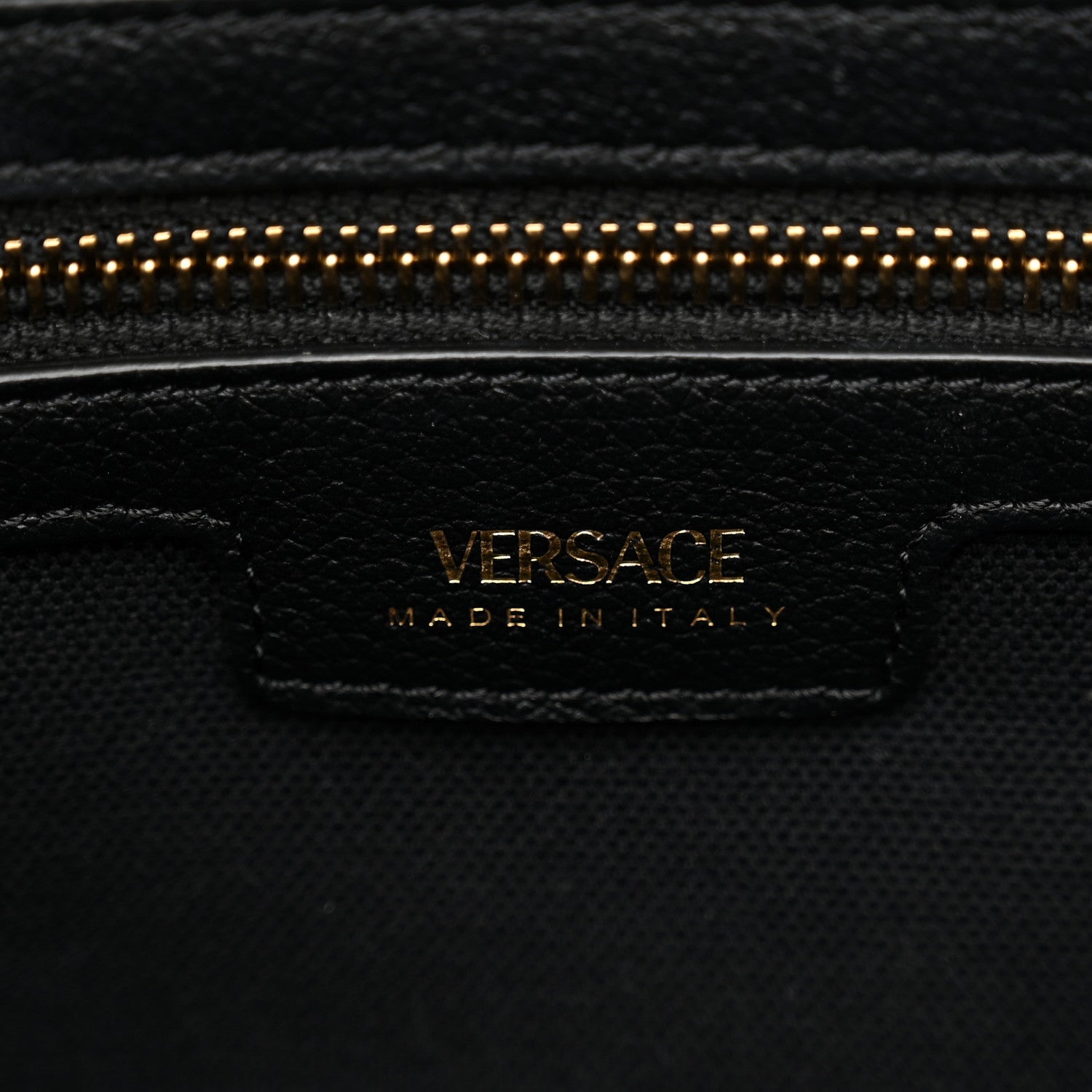 Versace Canvas Calfskin Large La Medusa Tote Bag Black 5 of 8